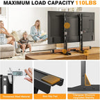 TAVR Universal Table Top TV Stand Mount, TV Legs for Most 20-75 Inch TVs, Replacement TV Feet with Great Load-Bearing Holds up to 110 lbs, TV Stands Base with Cable Management, Max VESA 800x600 mm