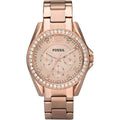 Fossil Women's Watch, Riley Quartz Stainless Steel Multifunction Watch for Women