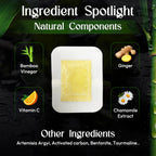 Deep Cleansing Foot Pads: Bamboo Wood Ginger Foot Patches for Promoting Daily Relaxation and Sleeping 30 Packs