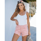 Jean Shorts for Women High Waisted Trendy 2026 Ripped Distressed Casual Summer Jorts Stretchy Denim Cutoff Shorts