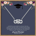 2026 Graduation Gifts - 14K White Gold Plated Graduation Necklaces for Women Class of 2026 Gifts Women Her Daughter Granddaughter Niece Gift