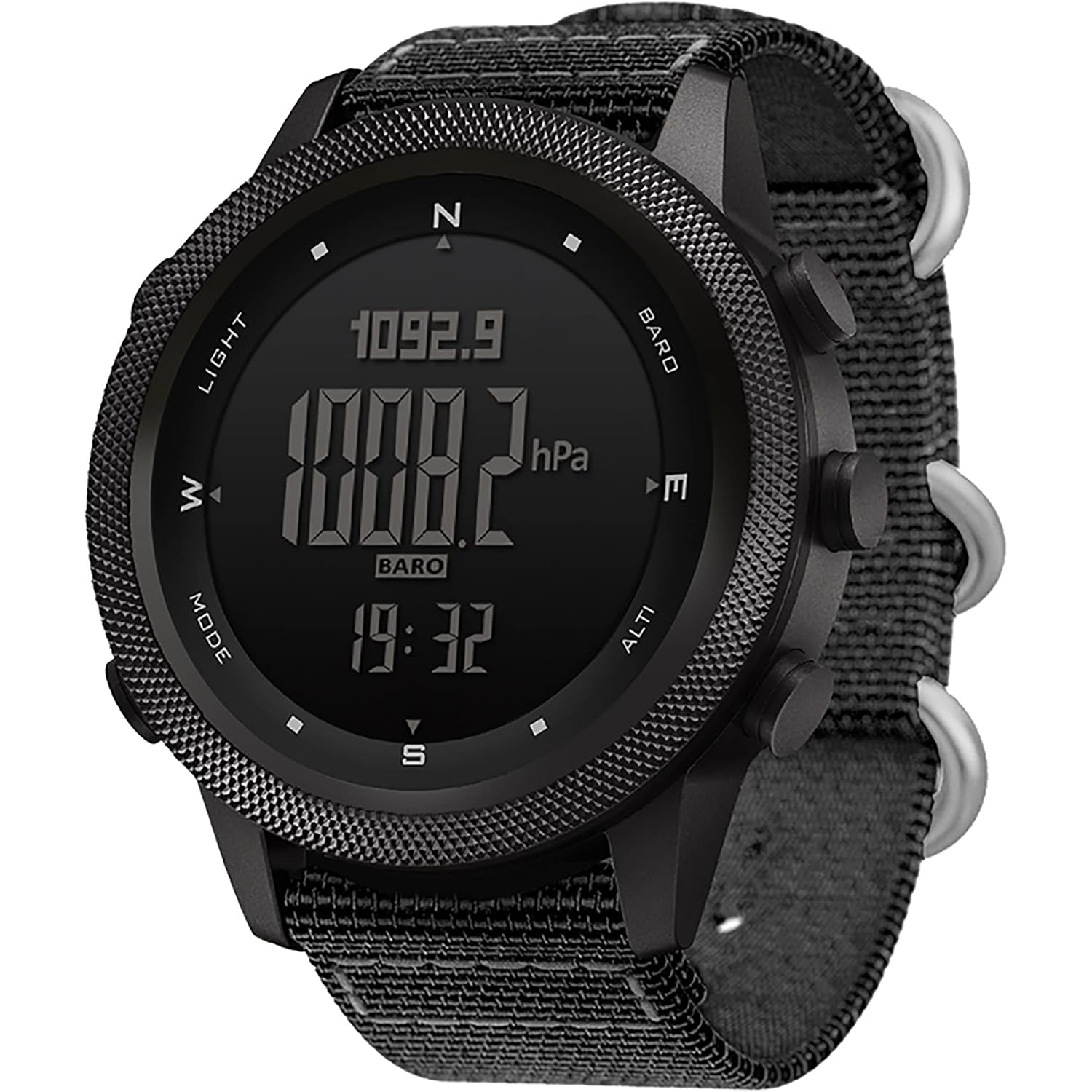 North Edge Military Watch For Men Large Face Tactical Survival Digital Wrist Watch With Altimeter, Compass, Barometer, Waterproof, Pedometer For Outdoor Sports & Hiking (Apache)
