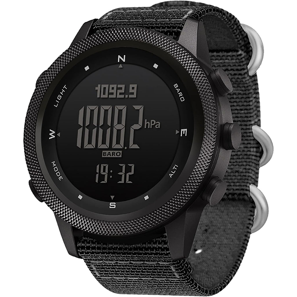 North Edge Military Watch For Men Large Face Tactical Survival Digital Wrist Watch With Altimeter, Compass, Barometer, Waterproof, Pedometer For Outdoor Sports & Hiking (Apache)