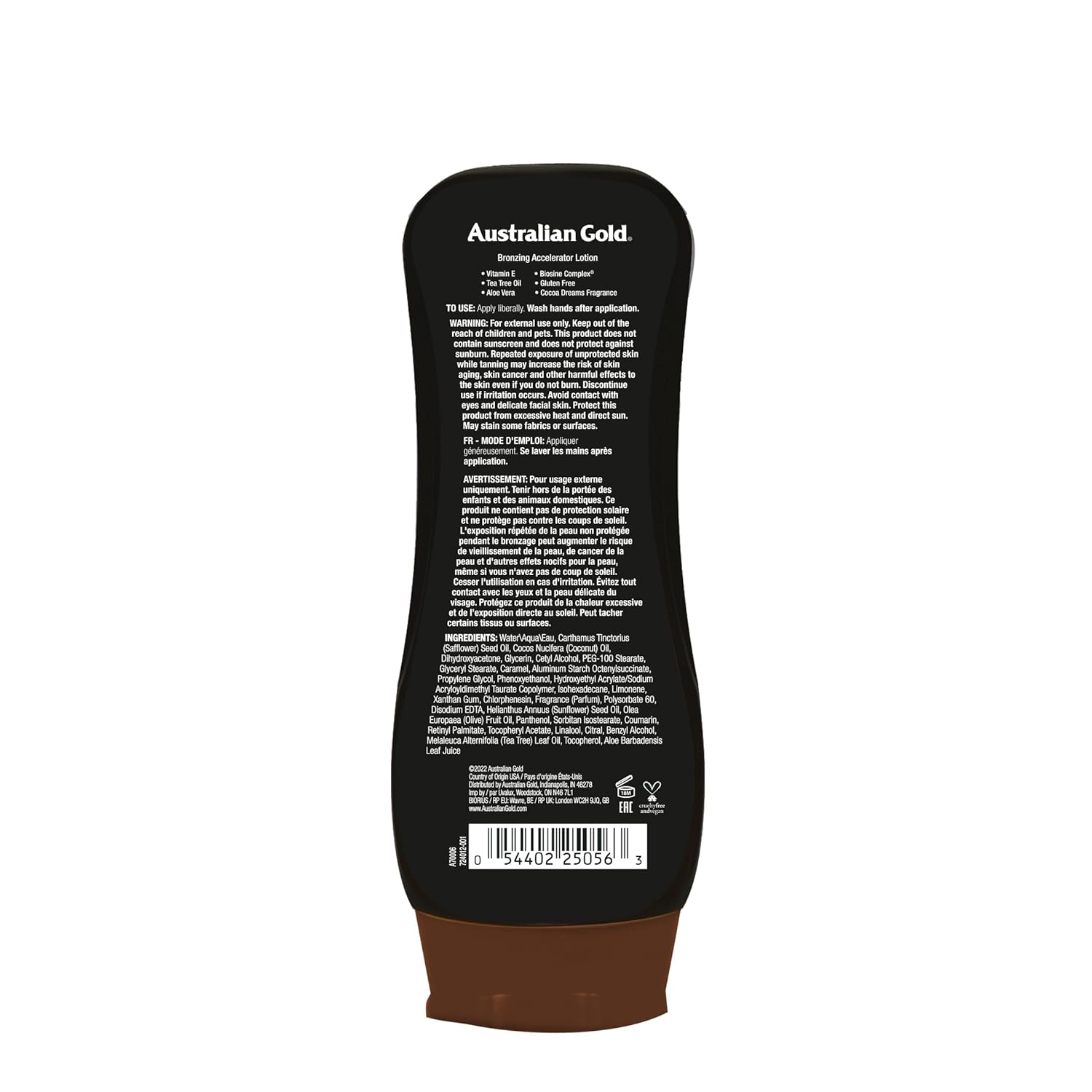 Australian Gold Dark Tanning Accelerator Lotion With Bronzer, 8 Ounce, New Package Same Formula, B003GX5SSC