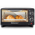 Elite Gourmet Eto490 9L/4 Slice Countertop Toaster Oven With 30-Minute Timer, Adjustable Temperature Control, Includes Baking Pan, Wire Rack And Crumb Tray, Bake, Broil, Toast, Black