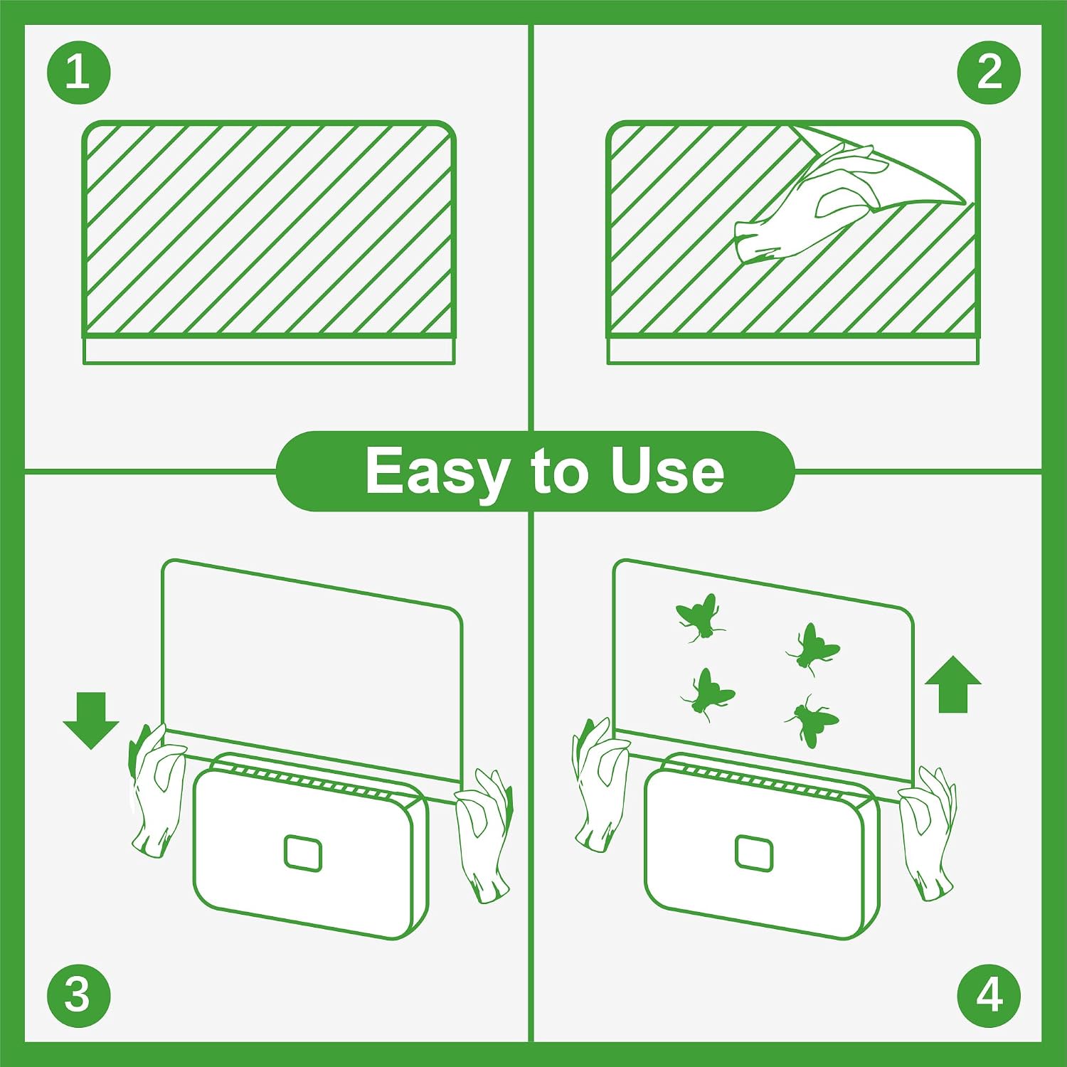 Lfsys 40 Packs Refill Card(Refills Only) For Plug In Uv Light Fly Trap, Sticky Board Refills For Lfsys Plug-In Fly Trap