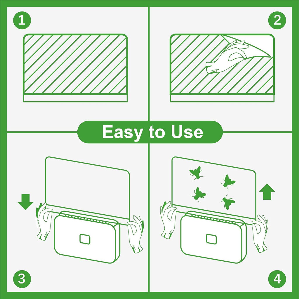 Lfsys 40 Packs Refill Card(Refills Only) For Plug In Uv Light Fly Trap, Sticky Board Refills For Lfsys Plug-In Fly Trap