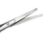 Rounded Stainless Steel Small Facial Hair Scissors, 3.7 Inches - Rounded Tip Scissors for Nose Hair, Mustache, Beard, Eyebrows, Eyelashes & Baby Nails