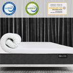 Valuxe 3 Inch Gel Memory Foam Mattress Topper Queen Size High Density Cooling Pad Pressure Relief Bed Topper (With Removable & Washable Bamboo Cover)
