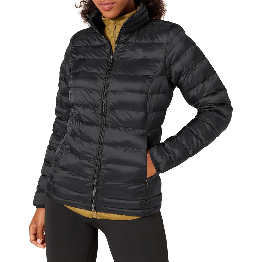 Amazon Essentials Women's Lightweight Long-Sleeve Water-Resistant Packable Puffer Jacket (Available in Plus Size)
