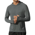Coofandy Mens Upf 50+ Hoodie Shirts Long Sleeve Rash Guard Sun Protection Fishing Shirts Lightweight Quick Dry Hoodies