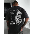 Uoua Mens Graphic Tees Vintage Oversized T-Shirts Casual Acid Wash Cotton Streetwear (S-2Xl)