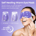 Steam Eye Mask, 10Packs Heated Eye Mask, Self Heating Disposable Spa Warm Compress For Eyes Sleep Mask, Travel Essentials & Relaxation Gifts For Women (Lavender Scent)