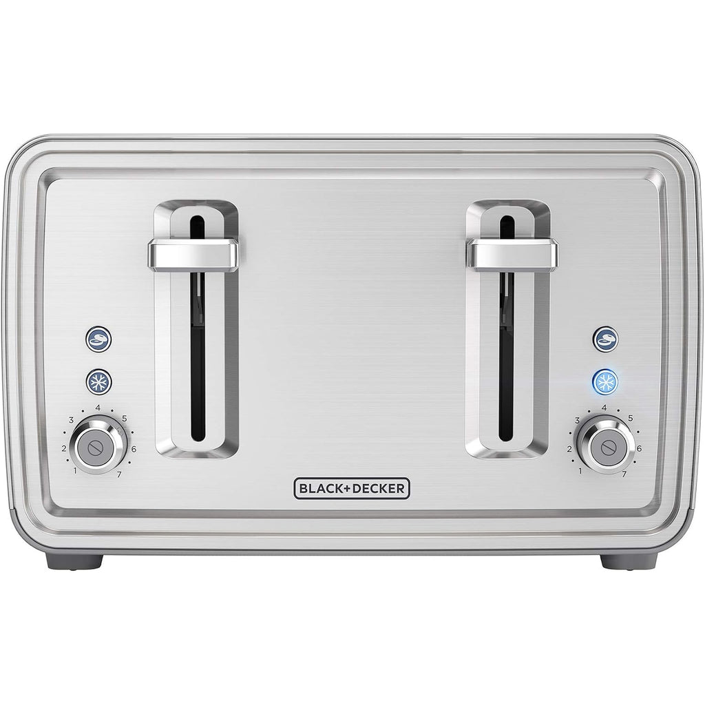 Black+Decker 4-Slice Toaster, Stainless Steel, Tr4900Ssd