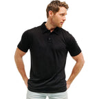 Merino Wool Polo Shirt Men - Anti-Odor 100% Merino Wool Shirts For Men Short Sleeve And Long Sleeve Breathable Polo