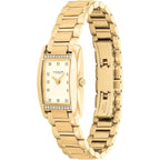Coach Women'S Reese 2H Quartz Watch, Petite Rectangle Case, Stainless Steel Link Bracelet With Crystal Accents, Timeless Minimalism For Every Day - Gift For Her