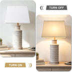 Rectangle Lamp Shades Set Of 2, Top 7"X12.5",Bottom 9"X15",Height 10",White | Square Large Lampshades For Table Lamps Floor Lamps, Spider, Harp Holders Included, Natural Linen Replacement, Easy Assembly