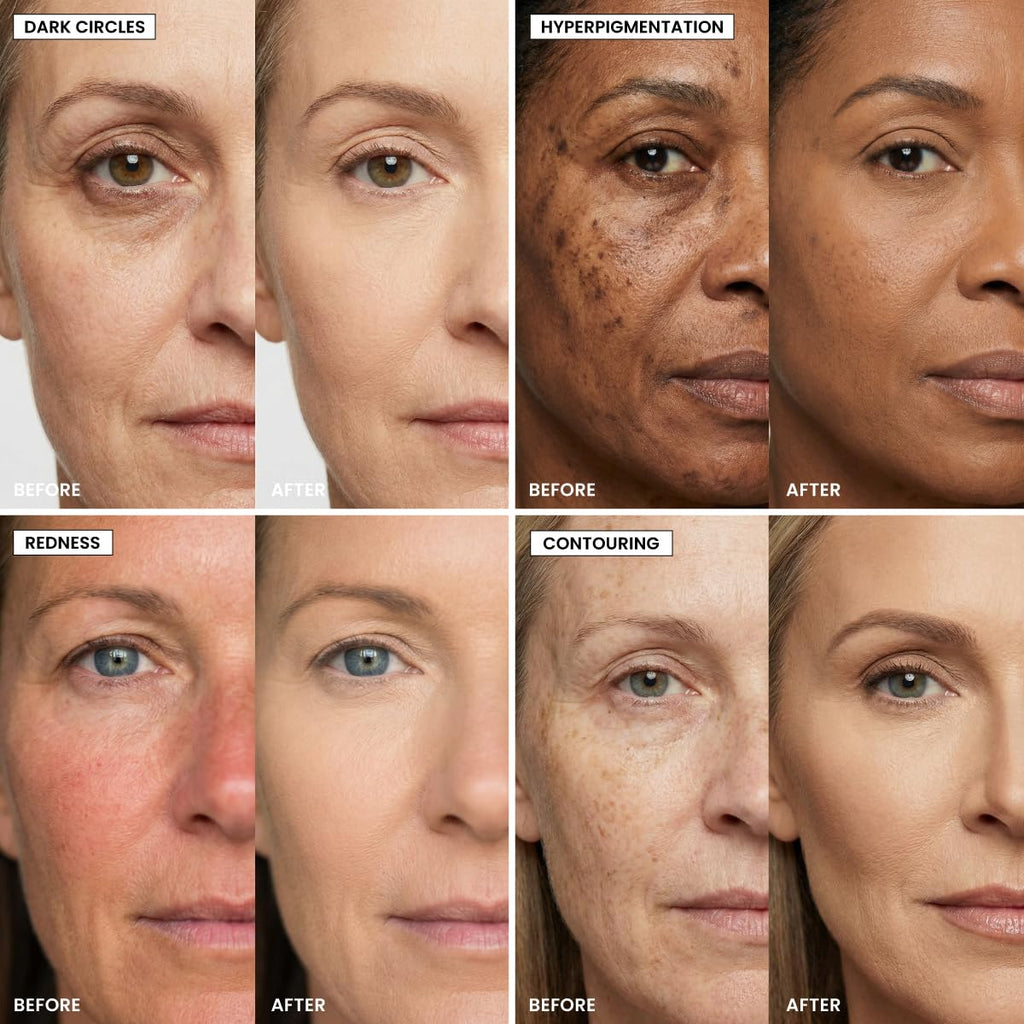 Prime Prometics Perfecting Concealer Pencil for Mature Women – Covers Dark Circles, Age Spots & Redness – Medium-to-High Coverage – 12-Hour Waterproof Wear – Self-Setting & Crease-Free (Almond Cream)