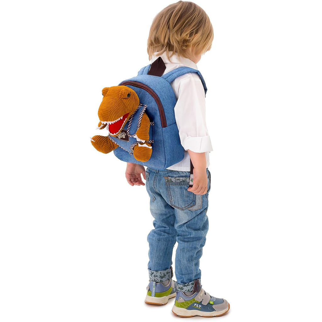 Naturally Kids Toddler Backpack W. Plush Dinosaur Toy, Kids Gift 2 3 4 5 | 2-In-1 Dinosaur Backpack, Dinosaur Toys For Kids 3-5, 2-4 In Gift-Ready Box, 2 Year Old Boy Birthday Gift & Christmas