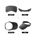 Geyoga 4 Pieces Adjustable Sun Visor Sport Hats for Women Golf Cap Sport Wear Athletic Hat for Men
