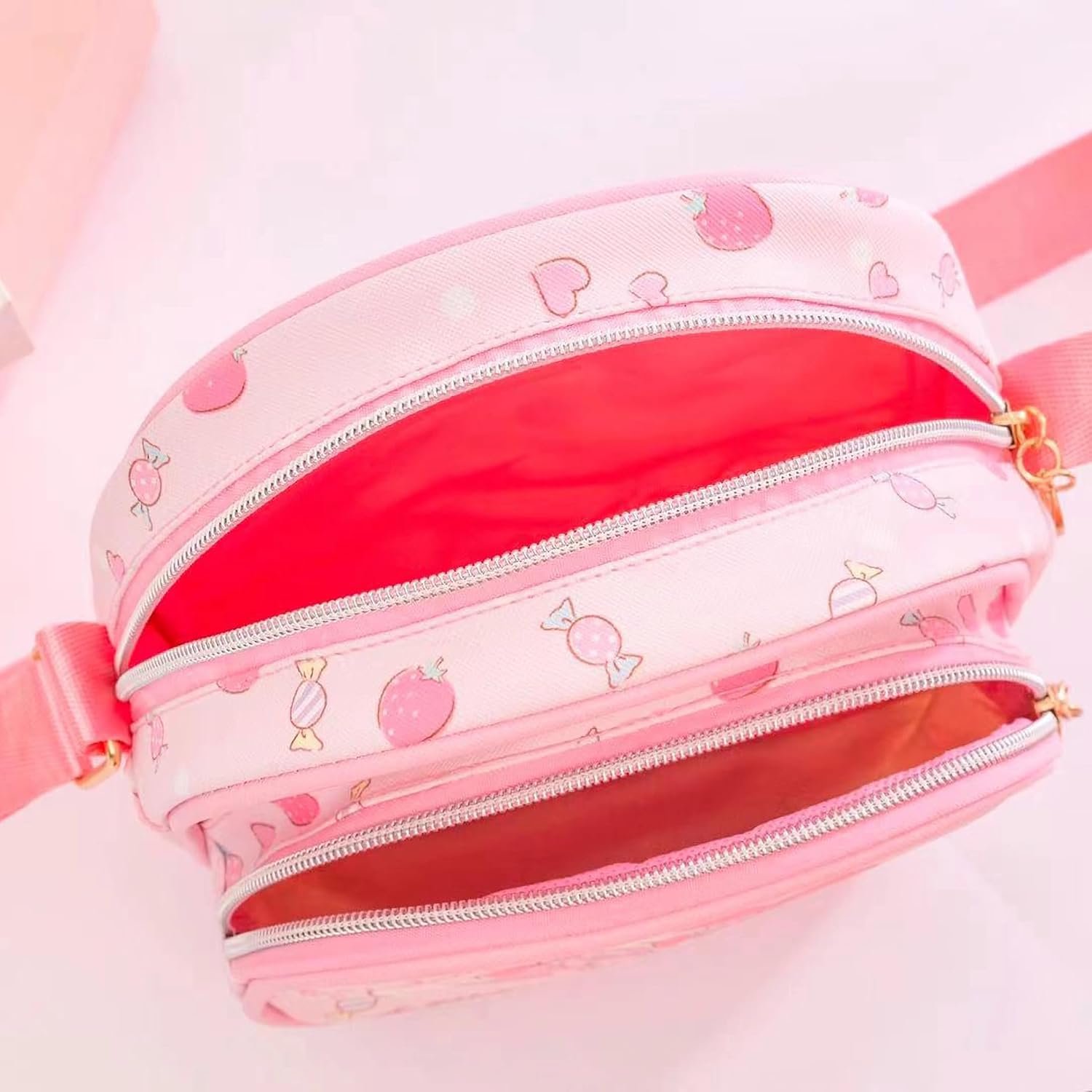 Cute Mini Crossbody Purse, Leather Messenger Shoulder Bag, Cartoon Design, A-G-E-S 3-6, 2Pcs - Christmas Gifts
