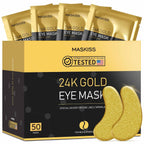 Maskiss 24K Gold Under Eye Patches (50 Pairs), Eye Mask, Collagen Skin Care Products, Eye Patches For Puffy Eyes, Eye Masks For Dark Circles And Puffiness