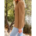 Automet Long Sleeve Shirts For Women Casual Crewneck Tops Basic Tees | Fall Travel Airport Outfits,Winter Clothes,Teacher Shirts,Versatile Basic Tees,Soft & Breathable,Work Tops,Solo Or Layered