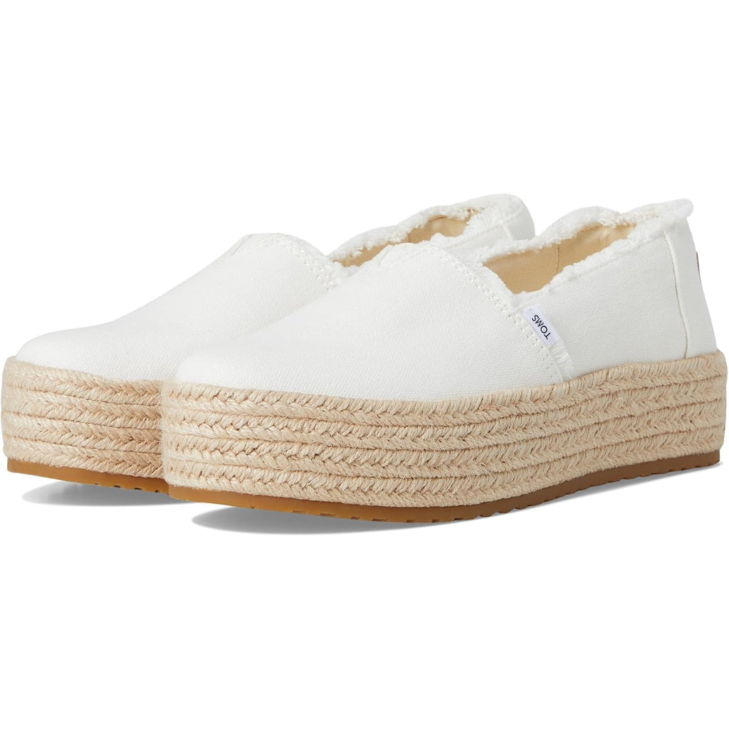 Toms Women'S Valencia Platform Espadrille, Textile Upper, Ortholite Insole
