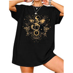 Cowgirl Oversized Tshirts Women Western Cowboy Shirt Retro Country Music Tee Casual Short Sleeve Loose Tops Black-tg