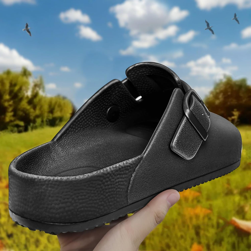 Bigant Women Clogs Slip-On Nursing Garden Shoes Unisex-Cushioned Footbed | Lightweight Mules | Arch Support |Slip-Resistant Sandals