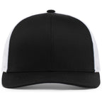 Pacific Headwear Snapback Trucker: Stylish Unisex Cap for All-Day Comfort Black/White/Black