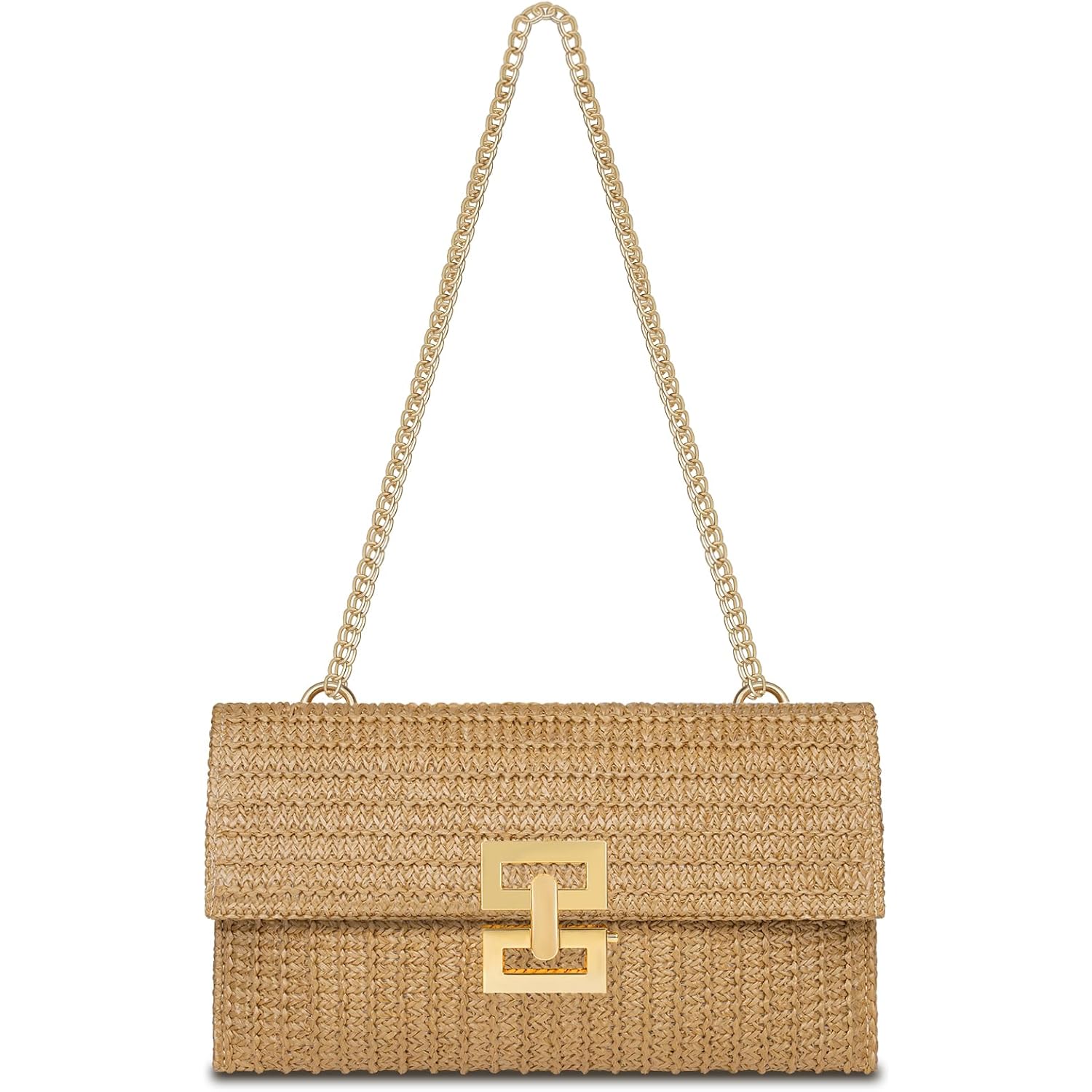 Straw Clutch Purse for Women Designer Evening Handbag Summer Beach Shoulder Crossbody Bag | Straw, Purse, Designer, Evening, Summer, Beach