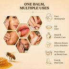 Sweet Bee Magic Organic Honey Bee Balm For Face, Skin & Body - All In One Honey Balm - Beeswax Body Moisturizer - All Natural Aid - 1 Jar (2Oz)