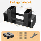 Mr Ironstone Firewood Rack Outdoor Indoor, Adjustable To Any Length Firewood Log Rack Brackets Kit, Heavy Duty Fire Wood Storage Racks, Fireplace Wood Holder For Patio Deck
