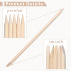 Demissle 400 Pcs Eye Brow Wooden Wax Sticks Mini Waxing Applicator Sticks Lip Nose Eyebrow Wood Craft Small Facial Hair Spatula Applicator for Home Spa Hair Removal Skin Use