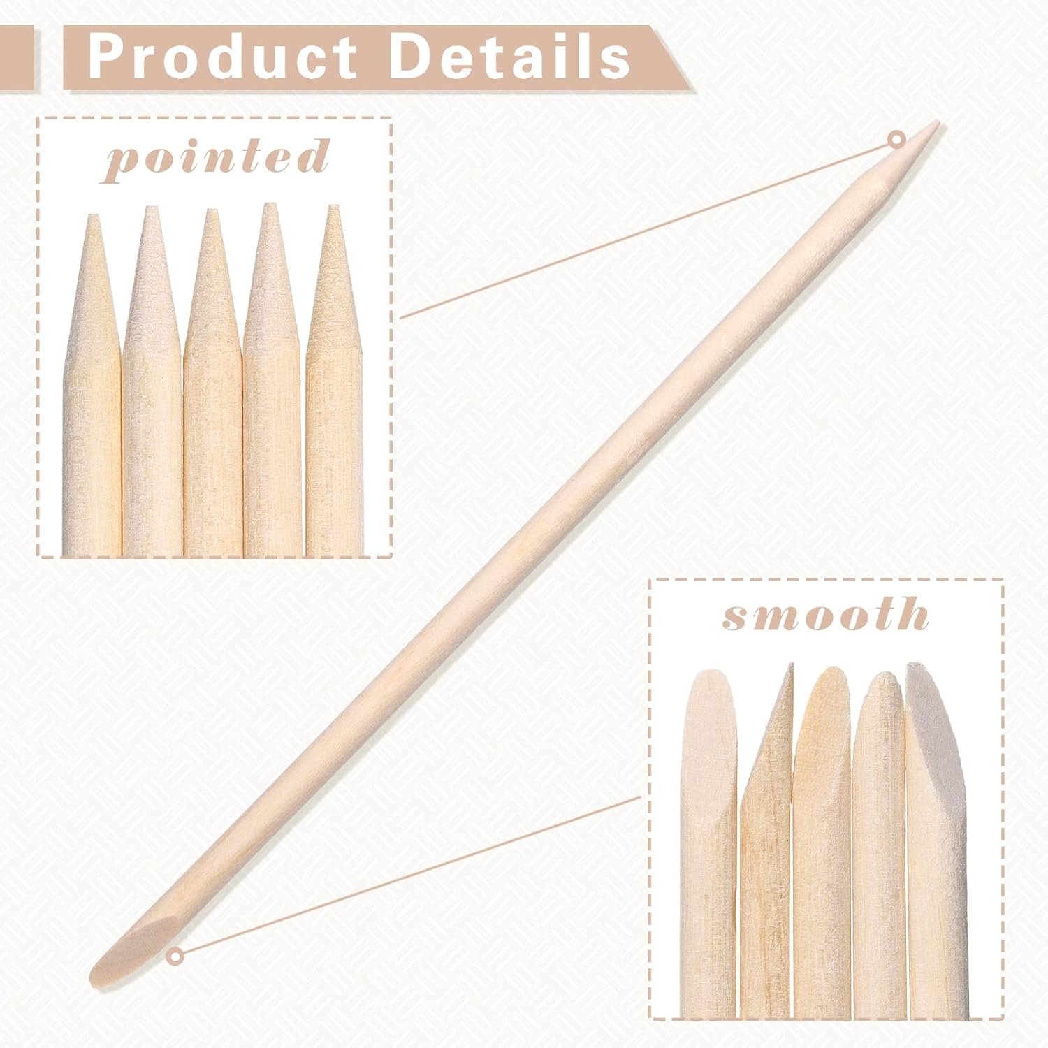 Demissle 400 Pcs Eye Brow Wooden Wax Sticks Mini Waxing Applicator Sticks Lip Nose Eyebrow Wood Craft Small Facial Hair Spatula Applicator for Home Spa Hair Removal Skin Use