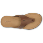Olukai Ho'Opio Mele Women'S Leather Flip-Flop Sandal, Premium Full-Grain Leather, Comfortable Arch Support For Everyday Style