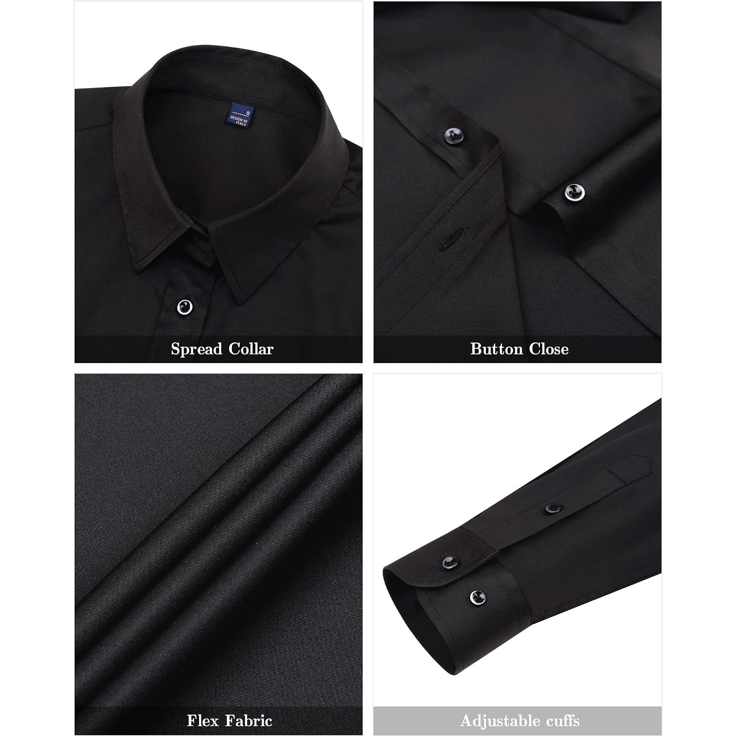 J.Ver Womens Dress Shirts Long Sleeve Button Down Shirt Wrinkle-Free Business Casual Blouse Office Work Tops