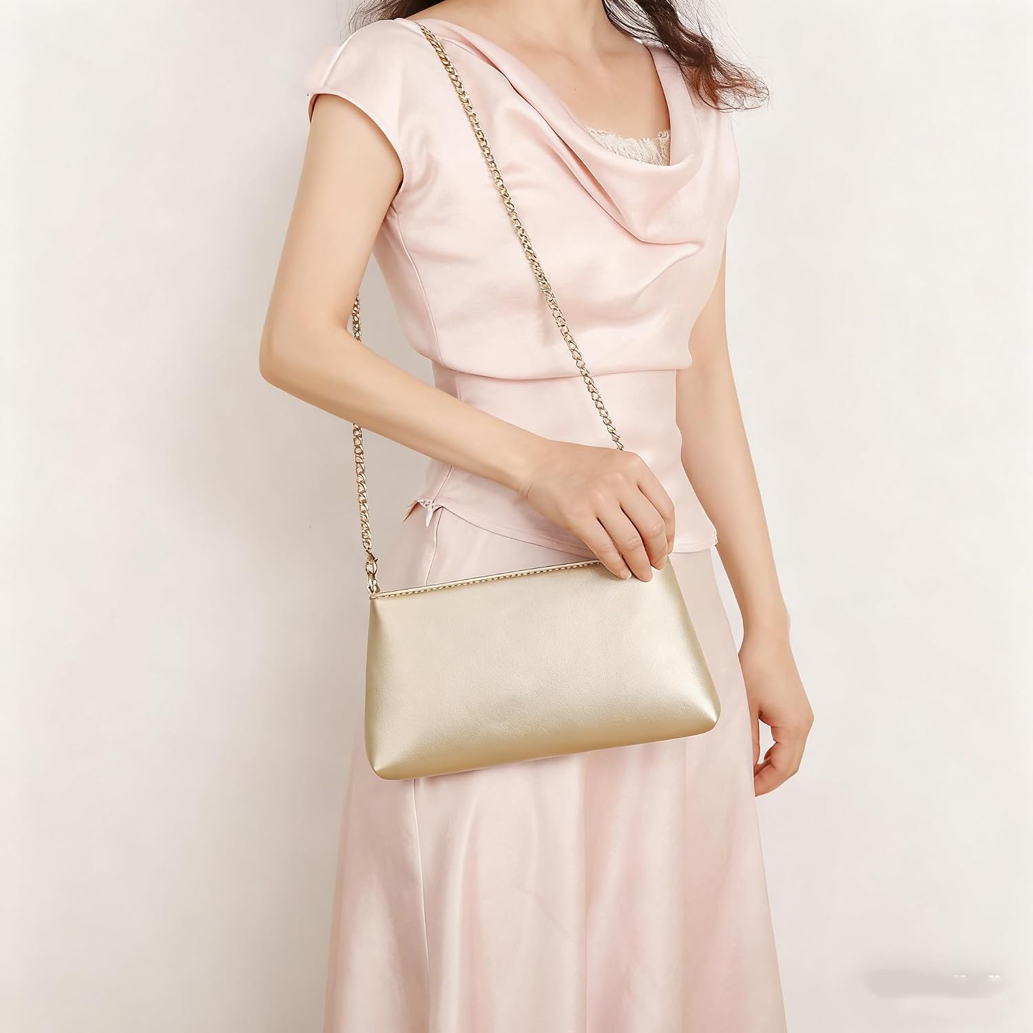 Women Clutch Purses Ladies Pu Leather Evening Bag Shoulder Bag Handbag For Party/Wedding/Cocktail/Prom/Club