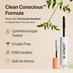 Honest Beauty 2-In-1 Extreme Length Clean Mascara + Lash Primer | Lengthening + Volumizing | Cruelty Free + Safe For Sensitive Eyes | Black, .27 Fl Oz