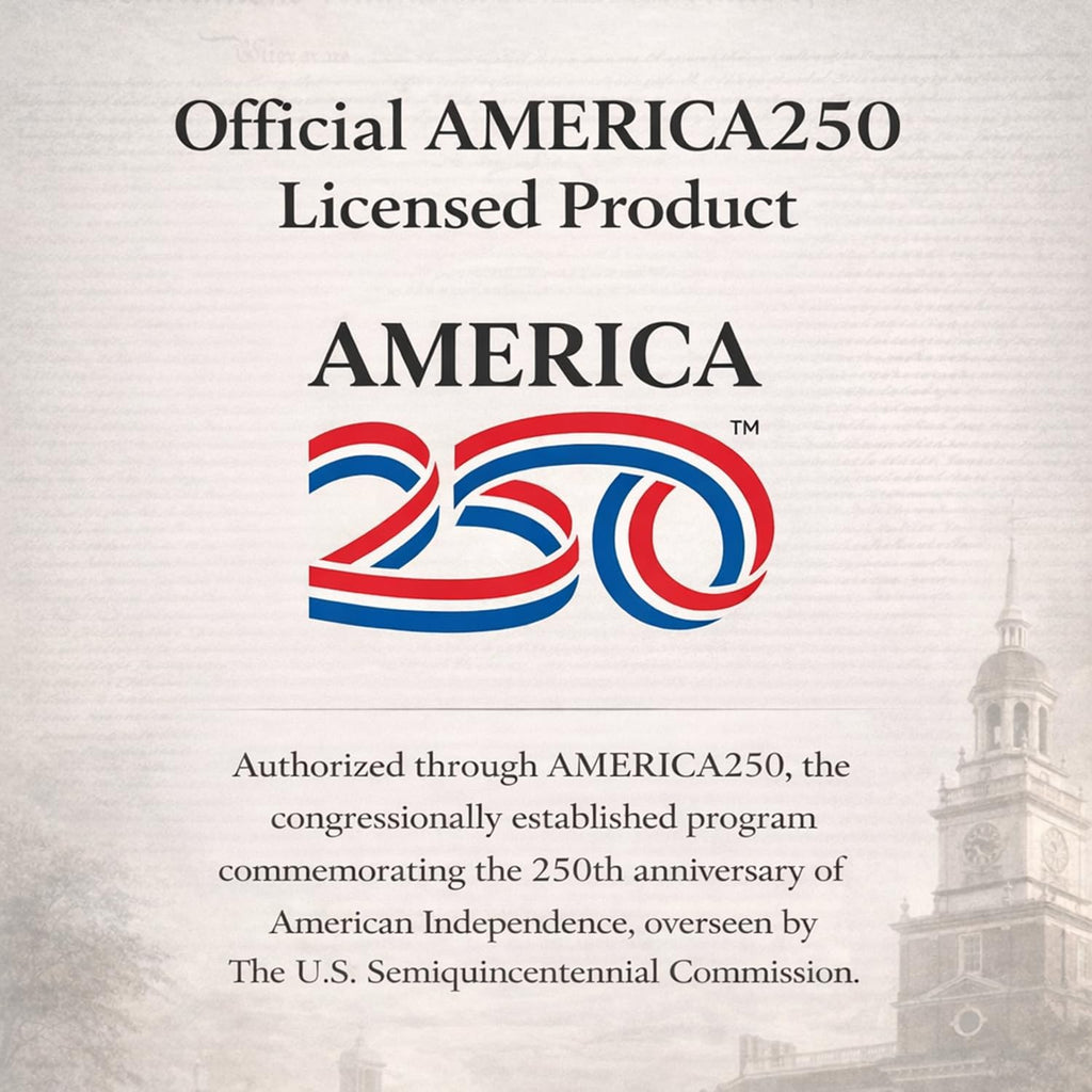 Shirt, Cotton Tee 5.4Oz, Usa 250Th Anniversary Merchandise | Official America 250 Merchandise, Unisex, Crew Neck, Large Logo Design