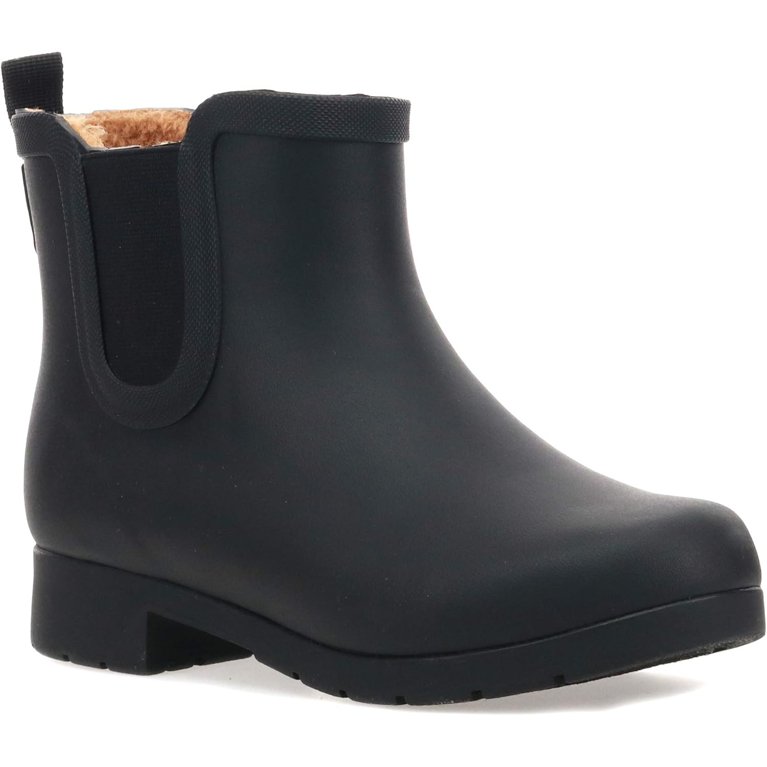 Chooka Women'S Delridge Waterproof Faux Fur Chelsea Rain Boot Slip On | Ladies Pull-On Street Style Shoes With Plush Lining, Built For Puddles, Styled For The City