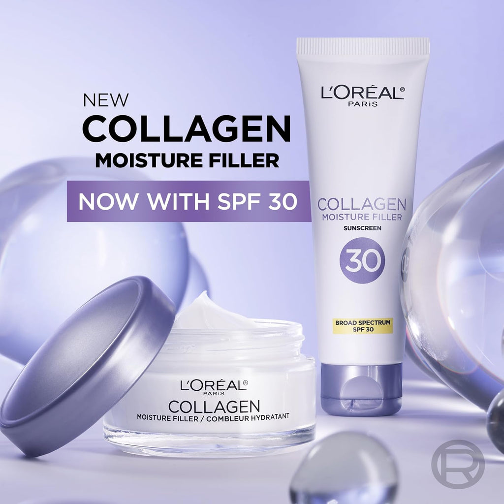 L’Oreal Paris Collagen Daily Face Moisturizer, Anti Aging Face Cream To Reduce Wrinkles And Provide Intense Hydration, 1.7 Oz