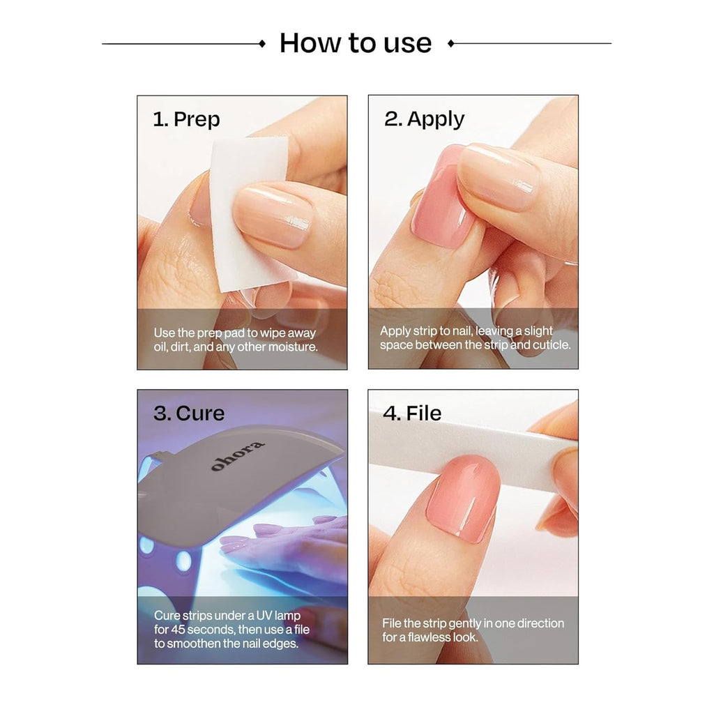 ohora Care Pro Easy Dual Stick - Stainless Steel, Professional Salon Quality, Nail Art Tools for Salon & Home