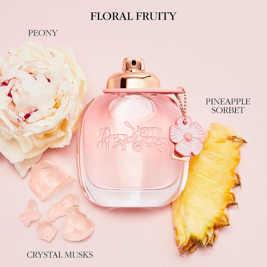 Coach Floral Eau de Parfum - Women's Fragrance - Floral Fruity - With notes of Pineapple Sorbet, Sambac Jasmine & Crystal Musks