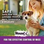 Mousex Rodent Control Bait Pellet Throw Packs For Rats & Mice – Poison Free, Pet Safe | Indoor & Outdoor Use Pellets |6 Throw Packs