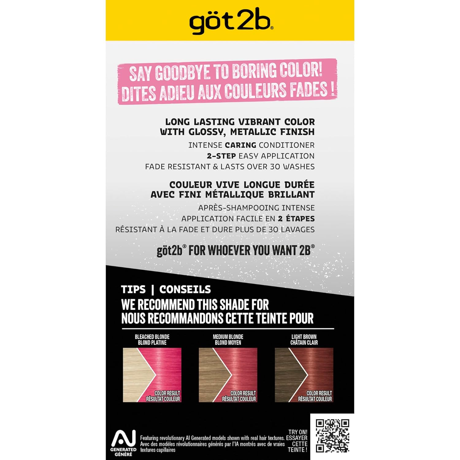 Got2b Metallics, Permanent Hair Color, M87 Pink Passion