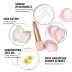 Oulac Moisturizing Pink Lipstick for Women - Tinted Lip Balm with Shimmmer, Lightweight Lip Makeup, Nourishing & Hydrating Formula, Vegan & Gluten Free, PG03 Pink Jewel