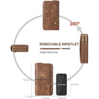 BOSTANTEN Wallets for Women Leather RFID Double Zipper Around Credit Card Holder Large Capacity Wristlet Clutch Wallet