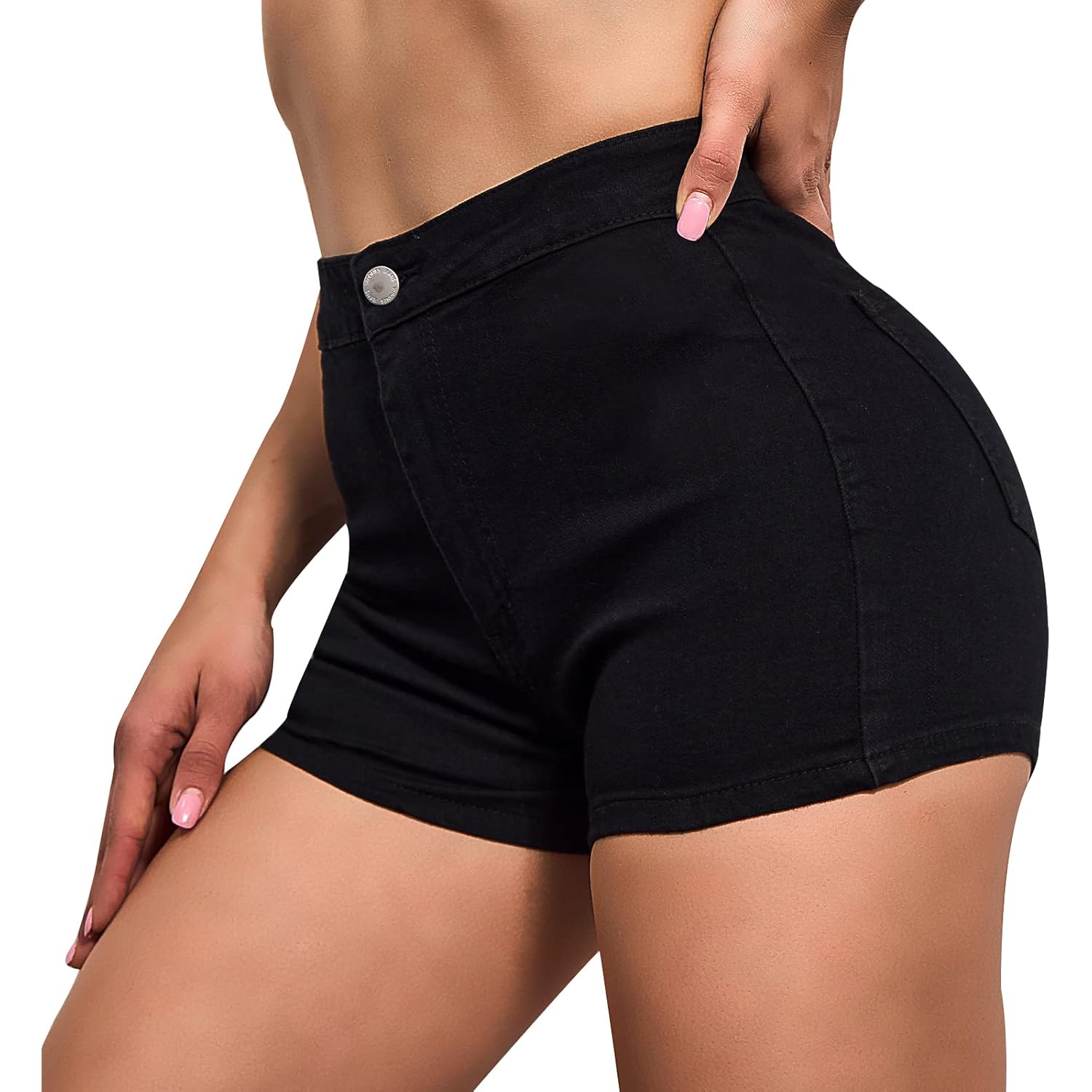 Jeans Shorts Womens High Waisted Stretchy Sexy Butt-Lifting Hot Denim Shorts